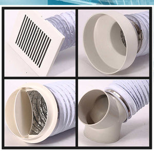 1.5m/3m/6m Exhaust Pipe Flexible Air Conditioner Exhaust Pipe Vent Hose Duct Outlet 100mm Ventilation Duct Vent Hose