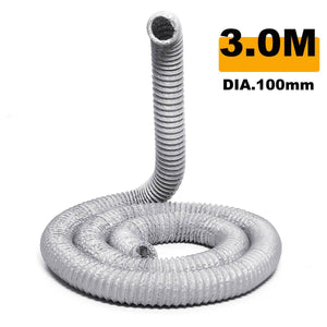 1.5m/3m/6m Exhaust Pipe Flexible Air Conditioner Exhaust Pipe Vent Hose Duct Outlet 100mm Ventilation Duct Vent Hose