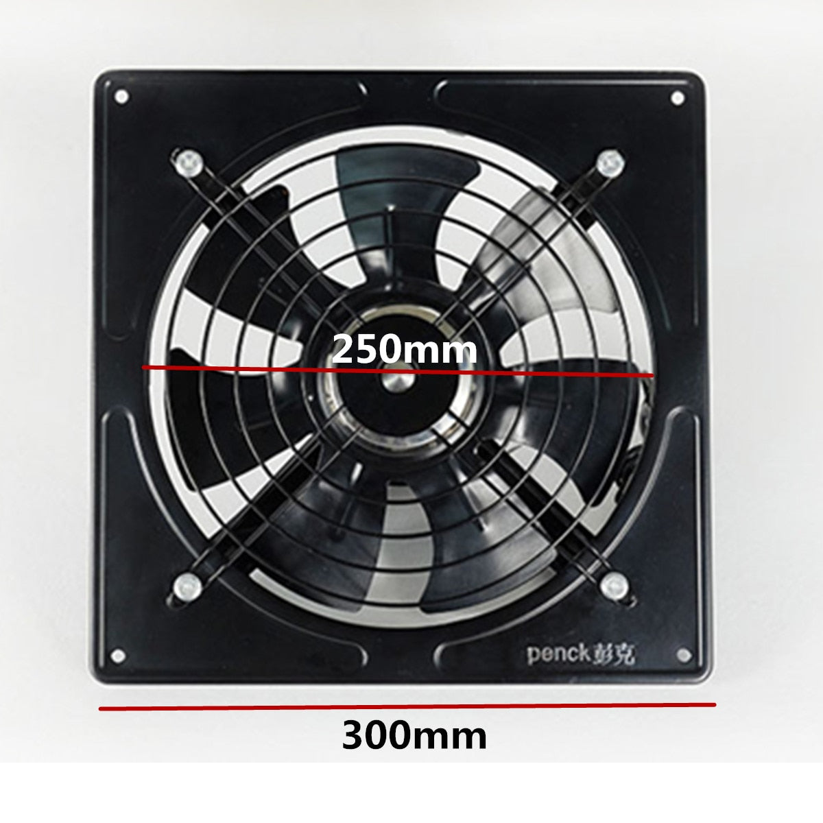 10 inch Metal Exhaust Fan High Speed Air Extractor Window Ventilation Fan for Kitchen Ventilator Axial Industrial Wall Fan 220V