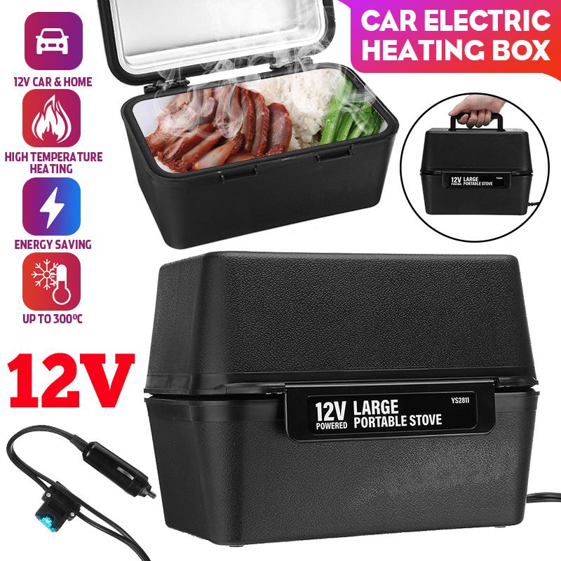 180W 12V Car Electric Lunch Box Food Container Portable Electric Heating Food Warmer Heater Rice Container For Office Home Car