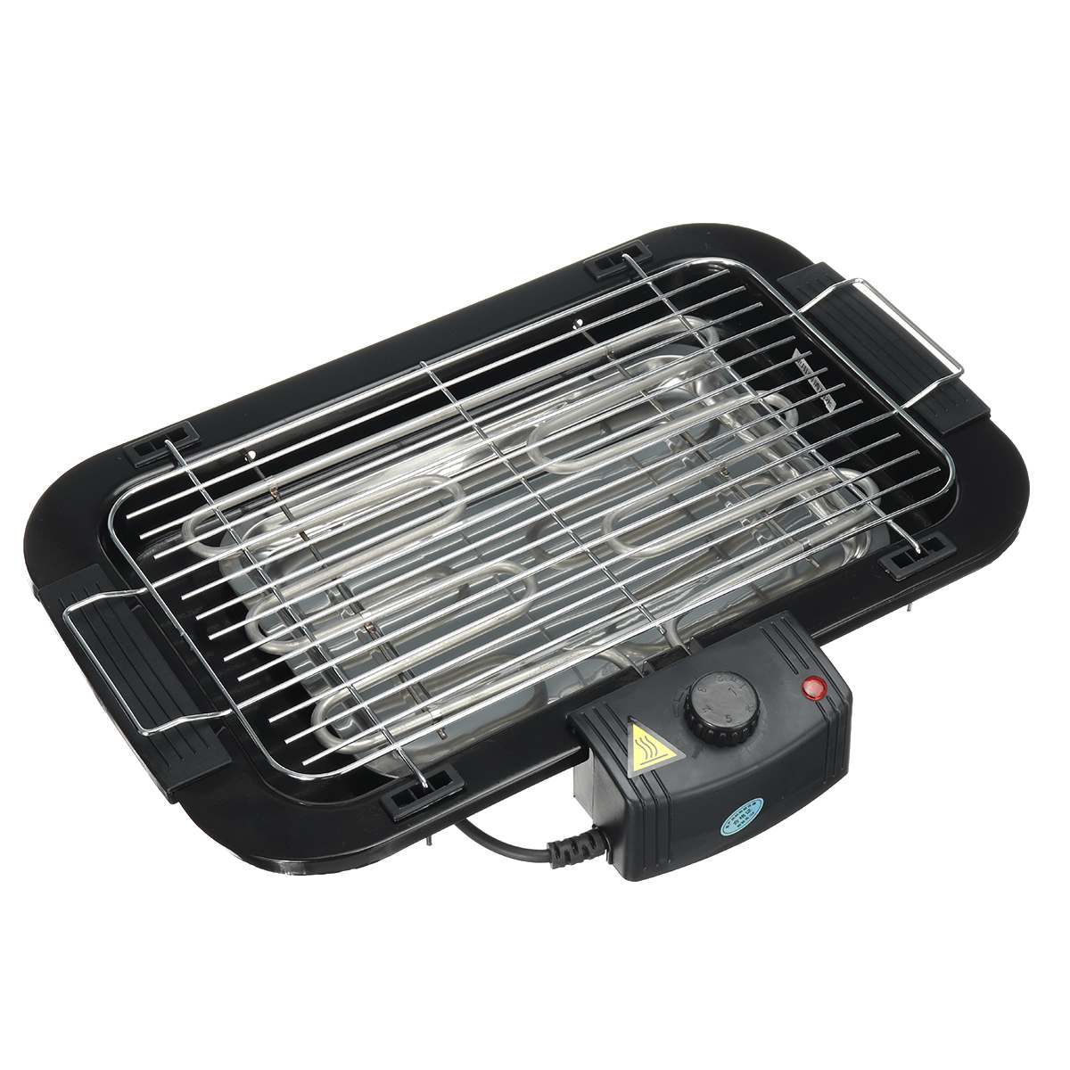 2000W 220V Portable Smokeless Electric Pan Grill BBQ Stove Electric Griddle Barbecue Machine 5 Temperature Mode for Home Camping