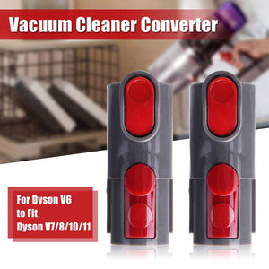 2pcs Vacuum Cleaner Connector Brush Suction Head Adapter Nozzle Head Cleaner Conversion for DysonV6 V7 V8 V10 V11