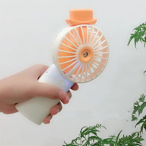 3 Speed Summer Cooler Mini Handheld Fan USB Charging Personal Desk Fan Rechargeable Portable Office Outdoor Travel Energy Source