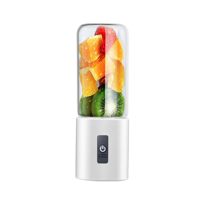 300ml 4 Blades Portable Electric Fruit Juicer Home USB Rechargeable Smoothie Maker Blenders Machine Sports Bottle Juicing Cup