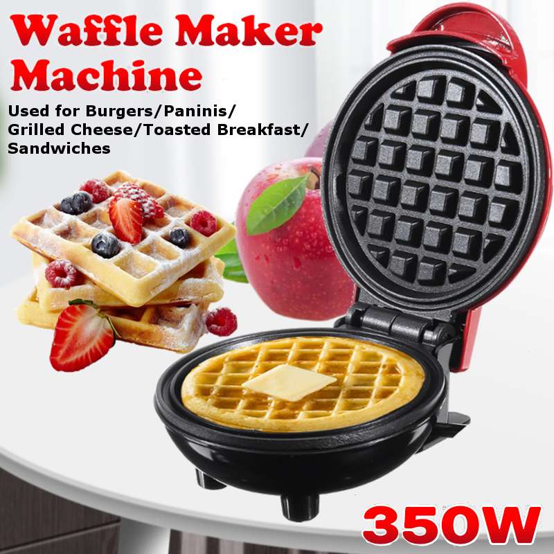 350W Mini Electric Waffles Maker Bubble Egg Cake Oven Breakfast Waffle Machine Fried Egg Pancake Pan Eggette Machine Waffle Pot