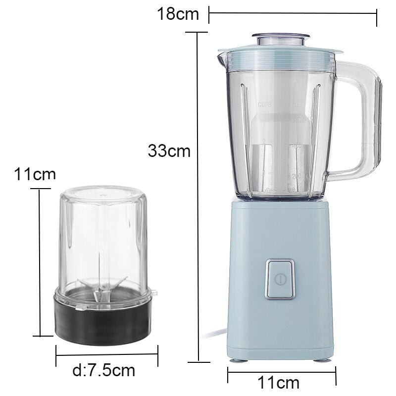 600ml 1000W 220V Electric Blende Fruit Baby Food Juicer Milkshake Mixer Meat Grinder Portable Multifunction Juice Maker Machine