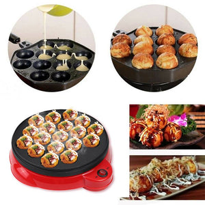 650W 220V 18 Holes No Stick Maruko Baking Machine Household Electric Takoyaki Maker Octopus Balls Grill Pan DIY Cooking Tool