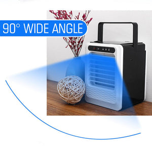 Air Conditioner Mini USB Air Cooler Portable Air Cooling Fan Small Air Conditioning Humidifier Purifier Desktop Fans +Water Slot