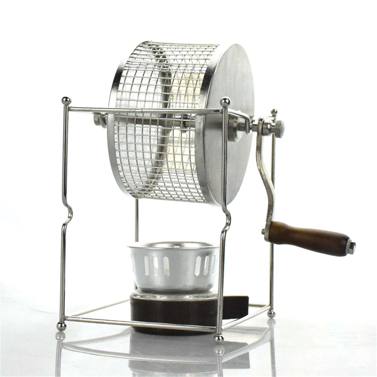 Barista Stainless Steel Coffee Roaster Manual Coffee Beans Baking Machine Roller Kitchen Accessories Appliances Coffee Tools