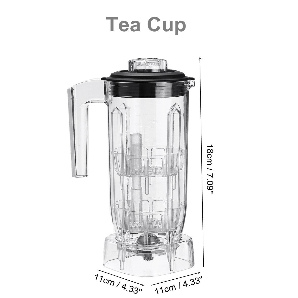 Blender Container Jar Jug Pitcher Cup Commercial Blender Spare Parts for Home Kitchen Appliance Food Juicer Mixer Part With Lid