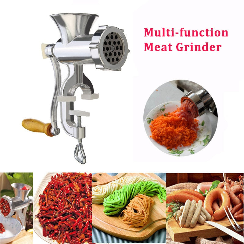 Manual Meat Grinder Sausage Noodle Dishes Handheld Making Gadgets Mincer Pasta Maker Crank Kitchen Cooking Tool New Arrival 2020