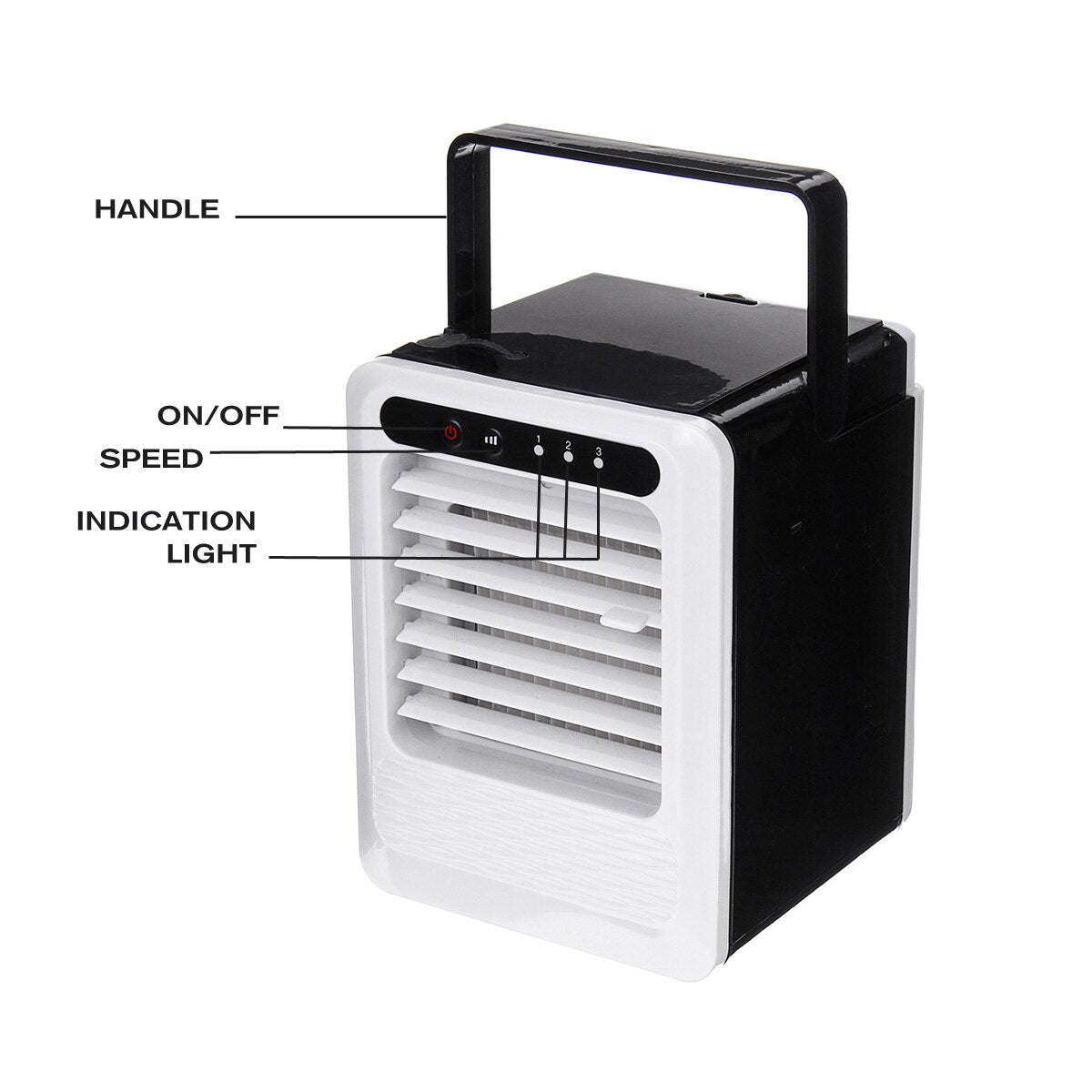 Portable Mini Air Conditioner Multi-Function Humidifier Purifier USB Desktop Air Cooler Fan With Water Tank Home 5V Cooling Fans