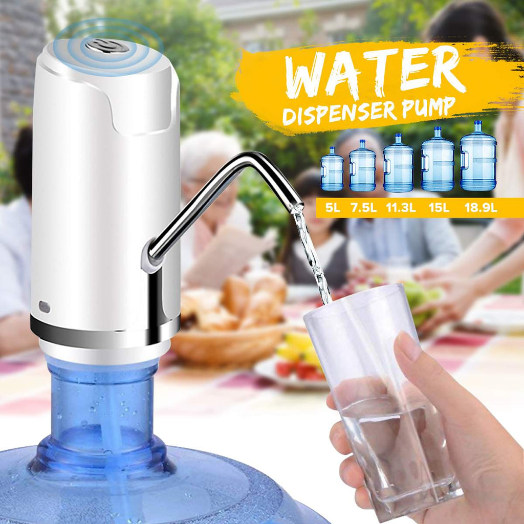 Portable Water Bottle Pump USB Charging Automatic Drinking Electric Water Dispenser Water Bottle Switch for Water Pumping Device