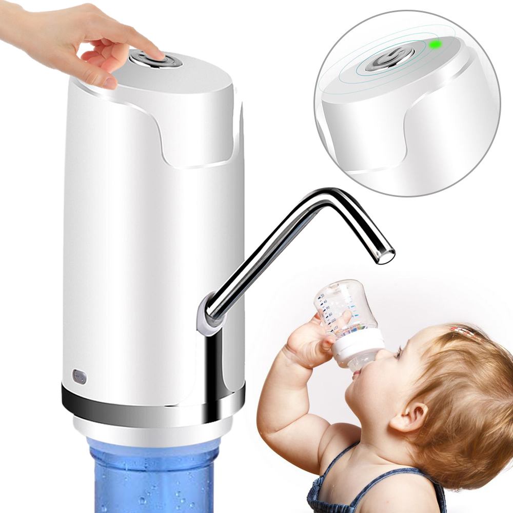 Portable Water Bottle Pump USB Charging Automatic Drinking Electric Water Dispenser Water Bottle Switch for Water Pumping Device