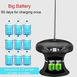 USB Rechargeable Electric Wireless Automatic Bucket Barrel Bottle Water Dispenser Pumper Pressurizer Uploader Absorber With Tray